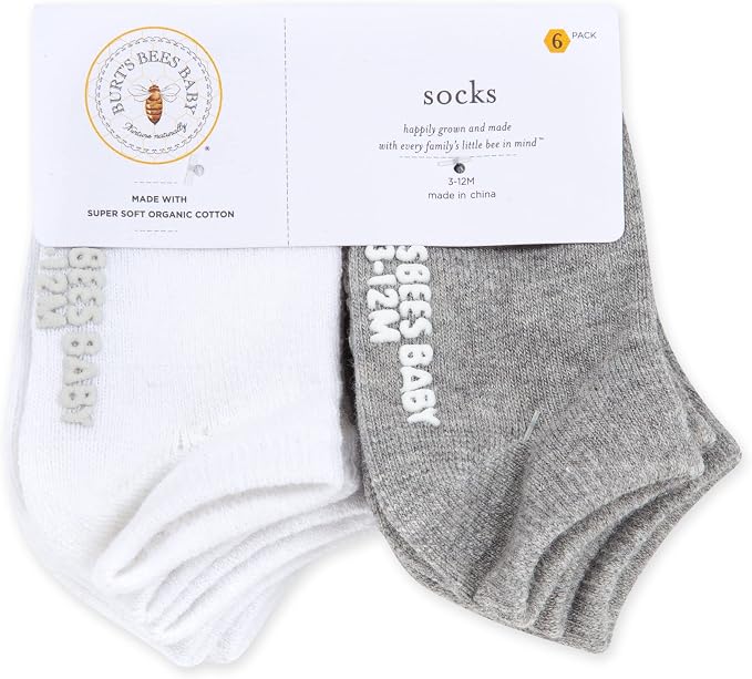 Burt's Bees Baby Organic Ankle & Crew Socks - Image 2