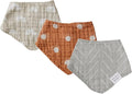 Mebie Baby Muslin Cotton Bib, 3 pack, Baby Bib Set for Burp, Spit Up, Drool, Bandana Bibs for Baby Boy or Baby Girl