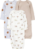 Simple Joys by Carter's Baby 3-pack Neutral Cotton Sleeper Gown by SimpleJoysbyCarters
