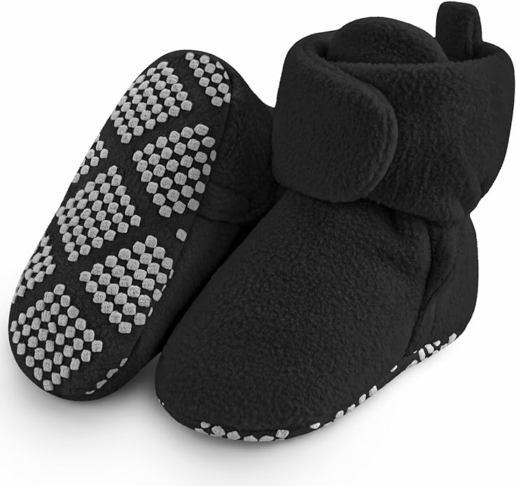 Pro Goleem Fleece Baby Booties, Warm Cozy Baby Slippers, Stay On Sock Shoes by ProGoleem