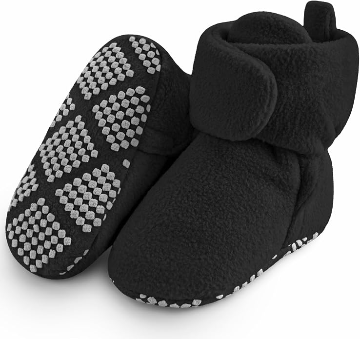 Pro Goleem Fleece Baby Booties, Warm Cozy Baby Slippers, Stay On Sock Shoes by ProGoleem