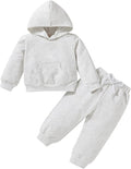 Happy Town Baby Fall Outfits for Girl Boy Long Sleeve Hoodie Top and Long by HappyTown