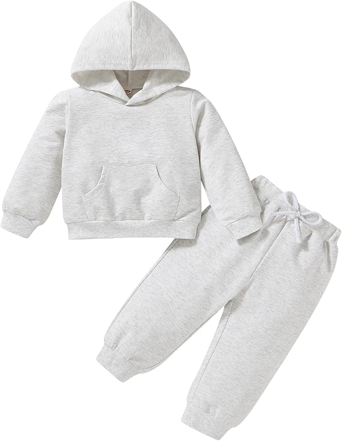 Happy Town Baby Fall Outfits for Girl Boy Long Sleeve Hoodie Top and Long by HappyTown