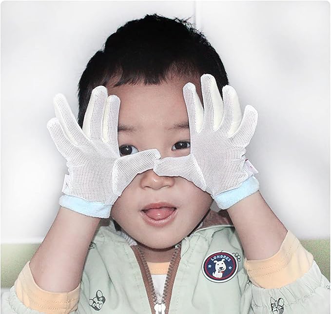 Thumb Sucking Guard Gloves Thumb Guard to Thumb Sucking Stop for Kids Nail Biting Stop and Five Fingers Sucking Stop for Baby (XL)