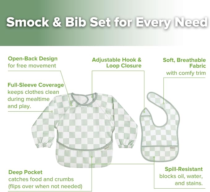 haakaa Waterproof Baby Bibs for Eating 2pcs for 6-24M - Image 5