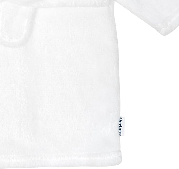 Gerber Baby Boys & Girls Plushy Soft Hooded Animal Character Bathrobe - Image 4