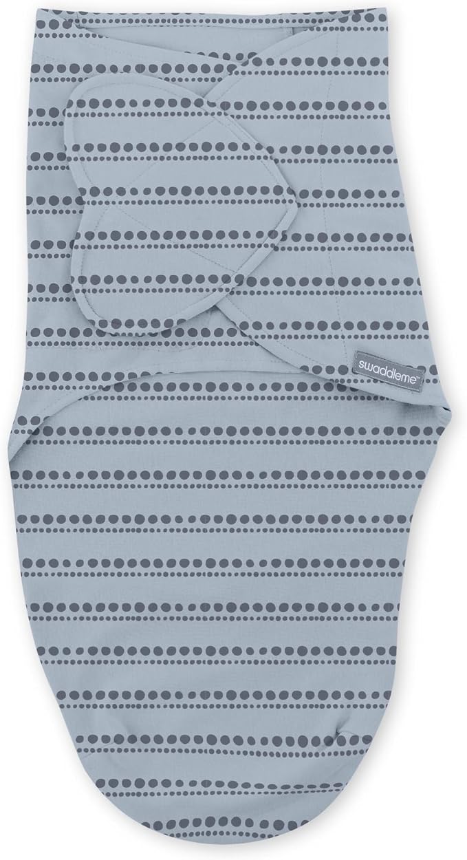 SwaddleMe by Ingenuity Monogram Collection Baby Swaddle, 100% Cotton, Improves - Image 14