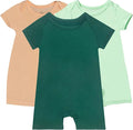GUISBY Baby Rayon Romper Pajamas, 0-24M | Silky Soft Feel，Snap Closure，Footless by GUISBY