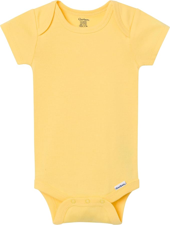 Gerber Baby Boys & Girls 8-Pack Short Sleeve Onesies Bodysuits - Image 3
