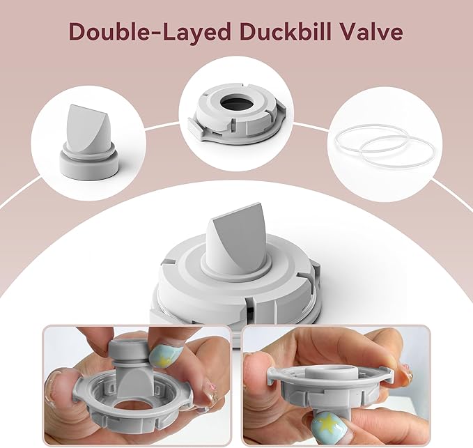 6 Pack M9 Duckbill Valves Compatible with Momcozy Mobile Flow, Mom Cozy M9 Replacement Parts