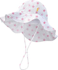 HONGTEYA Baby Sun Hat Wide Brim Adjustable Toddler Beach Bucket Hat | Soft by HONGTEYA