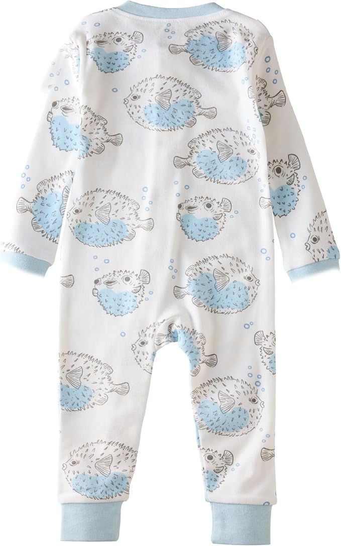 Butterblu Shadow Sleep & Play 100% Cotton Footless Two Way Zip Front PJs - Image 3