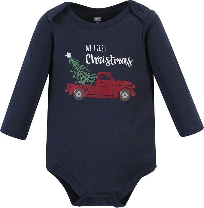 Hudson Baby baby-boys Cotton Long-sleeve Bodysuits 3-pack - Image 3