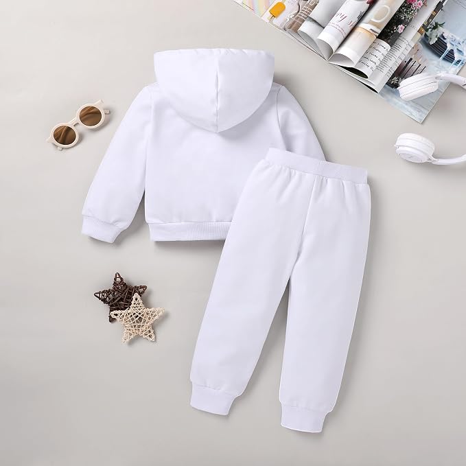 Happy Town Baby Fall Outfits for Girl Boy Long Sleeve Hoodie Top and Long - Image 3