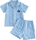 Kuriozud Kids Toddler Boy Pajamas Summer Shirt Top and Shorts Set by Kuriozud