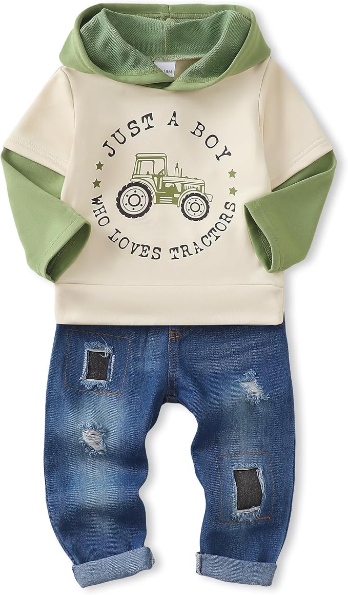 NZRVAWS Baby Boy Clothes Toddler Boy Outfit 2 3 4T 6 12 18 24 Month Fall Winter by NZRVAWS