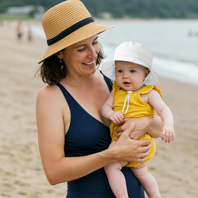 Durio UPF 50+ Baby Sun Hat Wide Brim Toddler Bucket Hats - Image 7