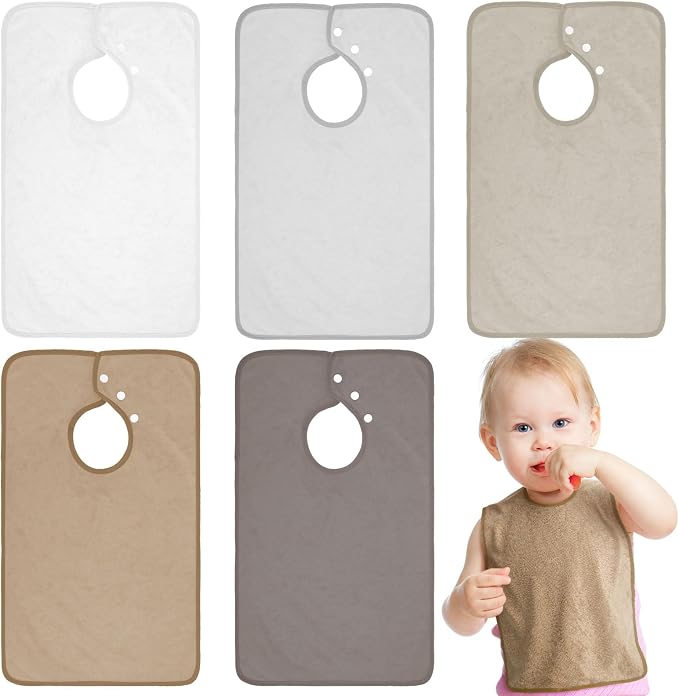 Hercicy Full Coverage Pullover Toddler Baby Bibs | Terry Cloth Bibs by Hercicy