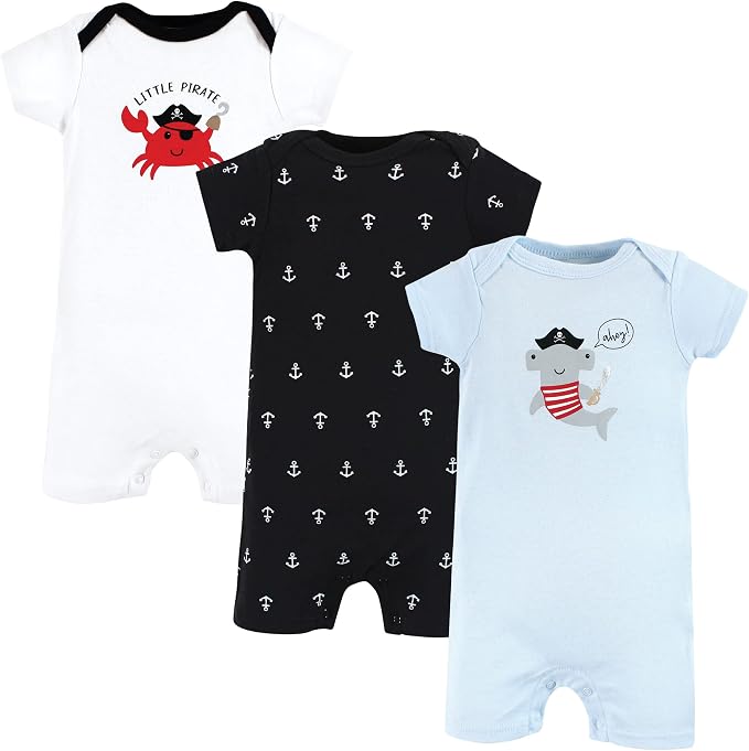 Hudson Baby Unisex Cotton Rompers by HudsonBaby