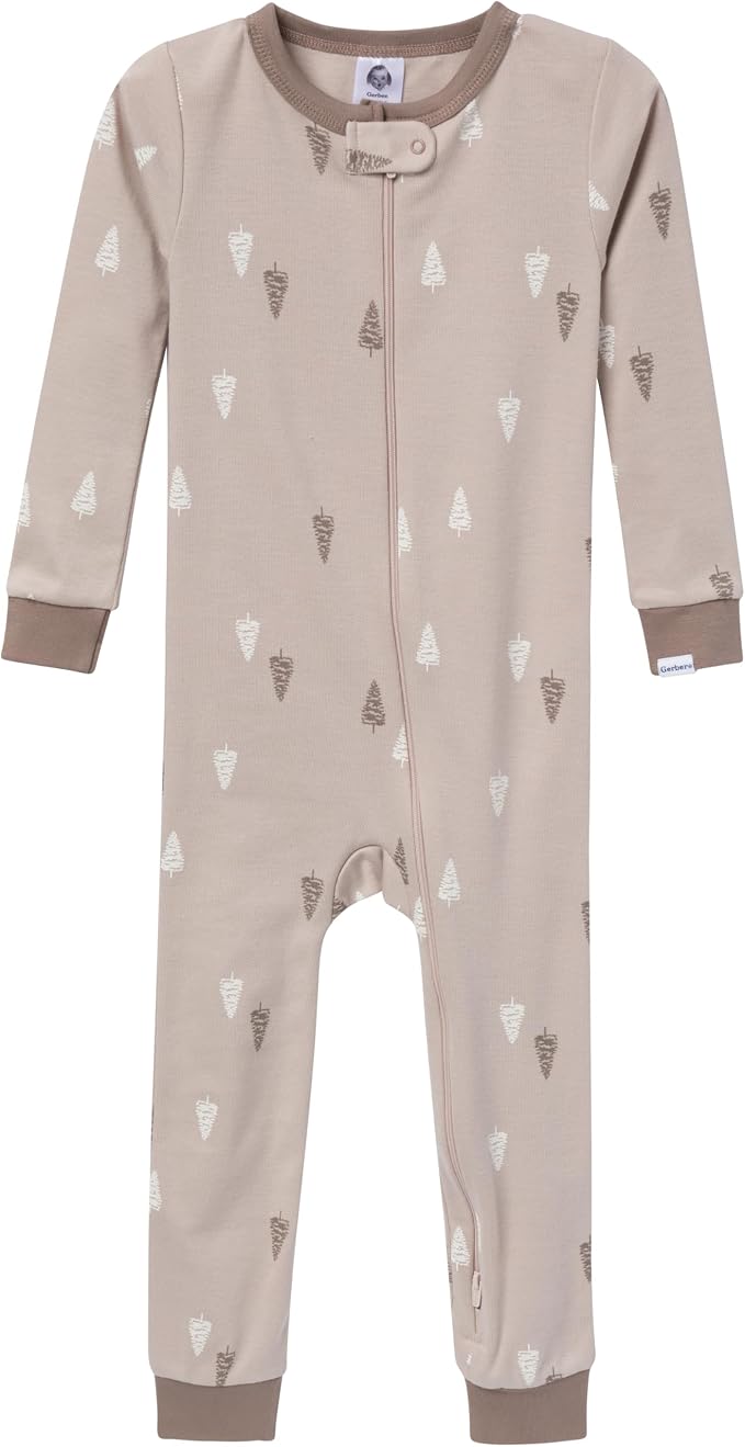 Gerber Baby Boys 3-Pack Snug Fit Footless One Piece Cotton Pajamas - Image 3