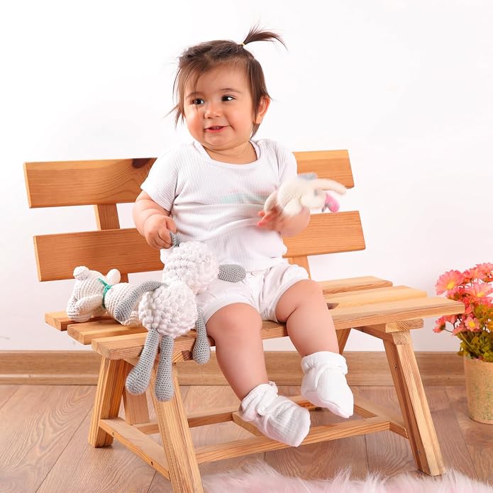 Ella Bonna Baby Booties Organic Cotton Muslin Newborn Baby Slippers Baby Boy - Image 8