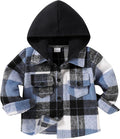 YOUNGER STAR Toddler Kids Boys Girls Flannel Hooded Plaid Shirt Button Baby Red by YOUNGER+STAR