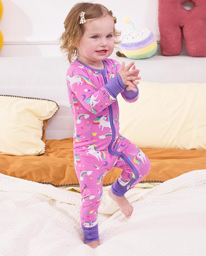 babee Reshinee Viscose derived from bamboo Baby Pajamas Convertible Footie - Image 5