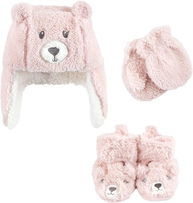 Hudson Baby Baby Hudson Baby Unisex Baby Trapper Hat, Mitten and Bootie Set by HudsonBaby