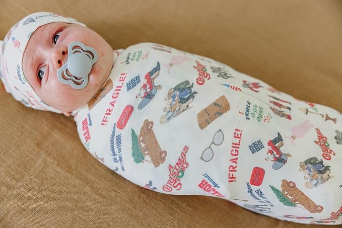 Copper Pearl Swaddle Blankets for Newborns | Soft Stretchy Receiving Blankets - Image 5