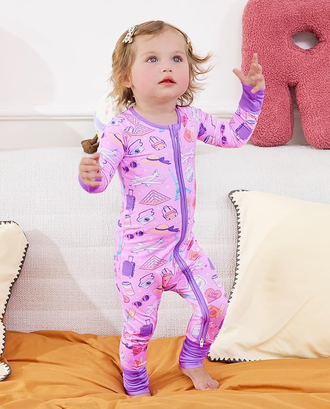 babee Reshinee Viscose derived from bamboo Baby Pajamas Convertible Footie - Image 5