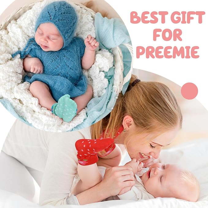 Toulite 12 Pair Preemie Newborn Baby Socks - Image 6