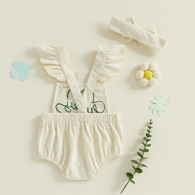 YINGISFITM My First Halloween Baby Girl Outfit Newborn Pumpkin Bubble Romper - Image 4