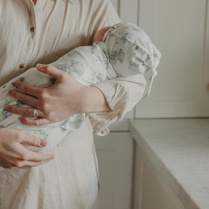 Copper Pearl Swaddle Blankets for Newborns | Soft Stretchy Receiving Blankets - Image 5