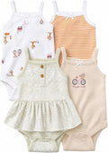Gerber Baby Girls Multi-Pack Sleeveless Onesies Bodysuit by Gerber