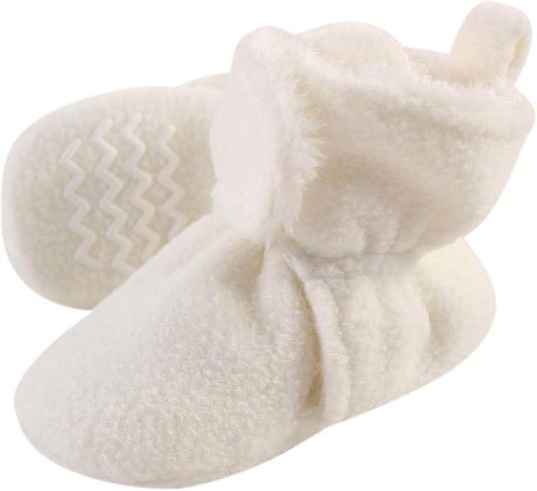 Hudson Baby Unisex Baby Cozy Fleece and Faux Sherpa Booties by HudsonBaby