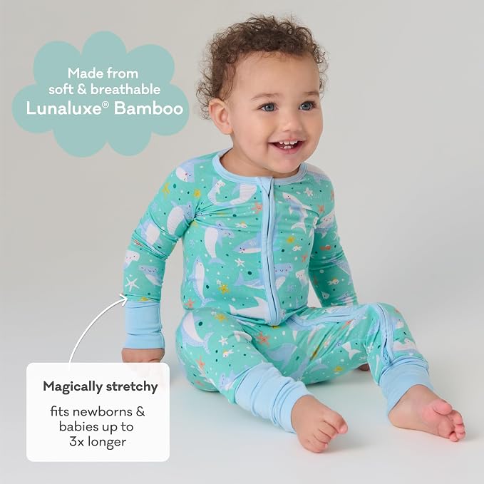 Little Sleepies Pajamas for Baby Boys & Girls, Viscose from Bamboo Baby Pajamas - Image 4