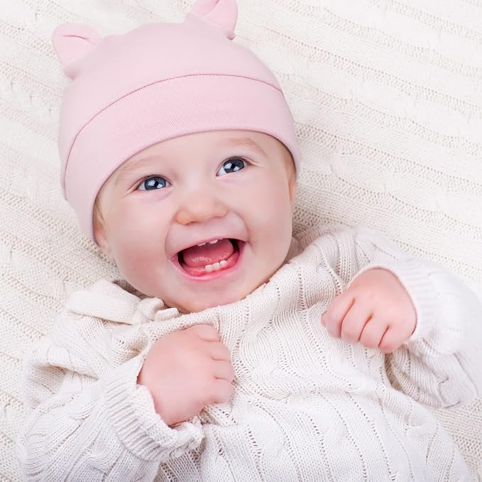 Geyoga Pieces Newborn Baby Hat Bear Ears - Image 7