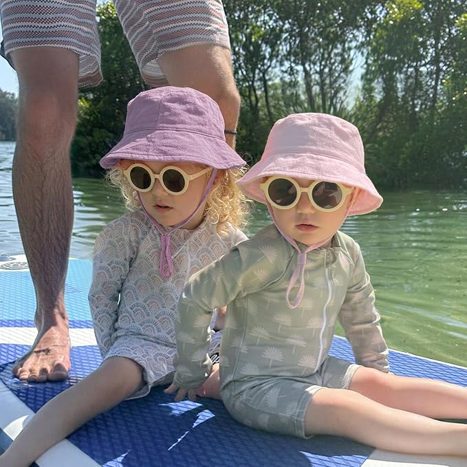 Muslin Baby Sun Hat Sun Protection Baby Toddler Bucket Hats - Image 5