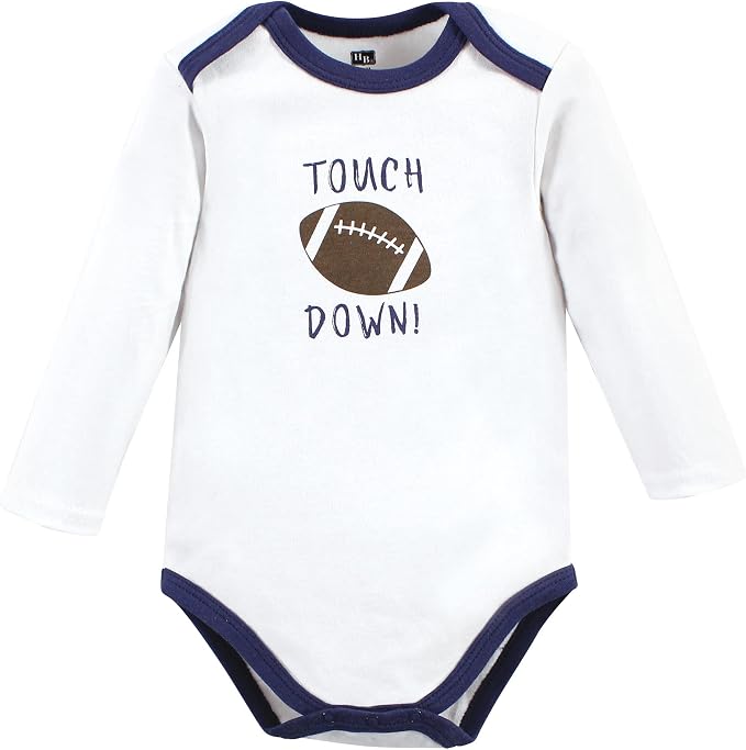 Hudson Baby baby-boys Cotton Long-sleeve Bodysuits 3-pack - Image 3