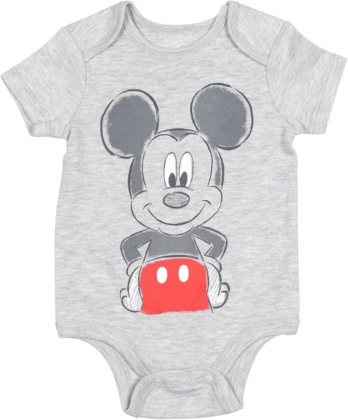 Disney Baby 5-Pack Short Sleeve Bodysuits Newborn to Infant - Image 3