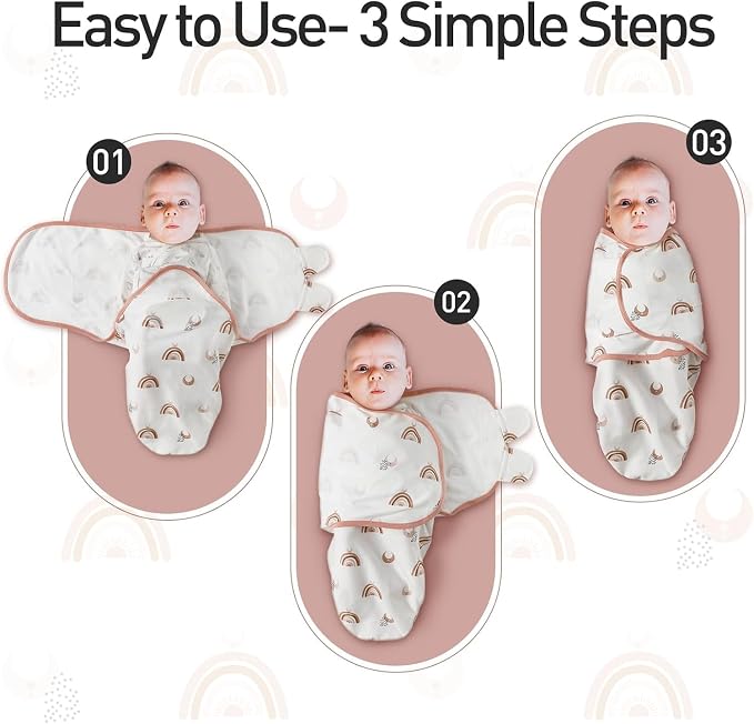 GLLQUEN BABY Swaddles for Newborns 3-6 Months, Adjustable & Easy Fastener | - Image 6