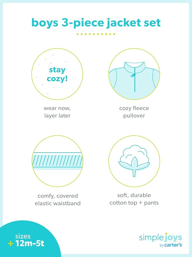 Simple Joys by Carter's Baby Boys 3-piece Playwear Set - Image 6