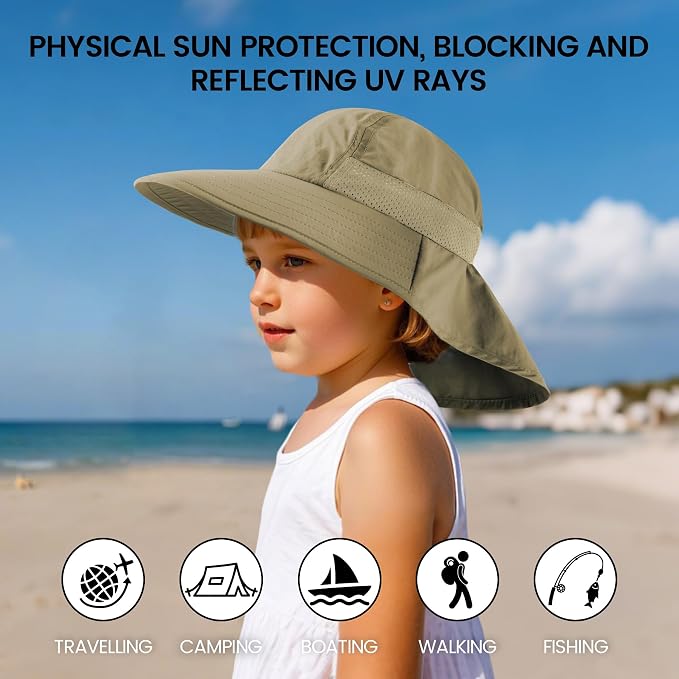 Baby Sun Hat with Neck Flap UPF 50+ - Image 5