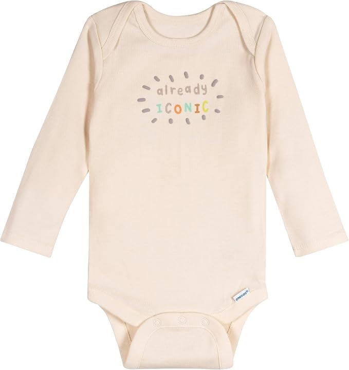 Onesies Brand Baby Boys & Girls 6-Pack Long Sleeve Bodysuits - Image 7