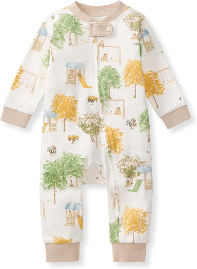 Burt's Bees Baby Unisex Sleep and Play Pajama, Footless One-Piece Zipper PJ | by BurtsBeesBaby