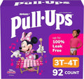 Pull-Ups Girls' Potty Training Pants, Size 3T-4T Training Underwear (32-40 lbs), 92 Count
