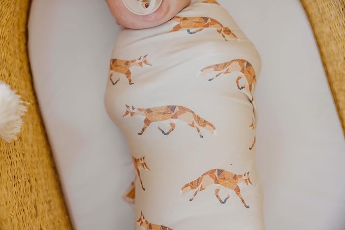 Copper Pearl Swaddle Blankets for Newborns | Soft Stretchy Receiving Blankets - Image 5