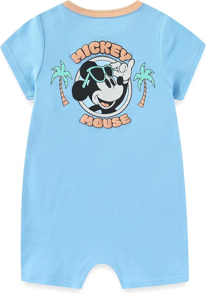 Disney Cars Pooh Mickey Stitch Baby Boys 2 Pack Romper - Image 4
