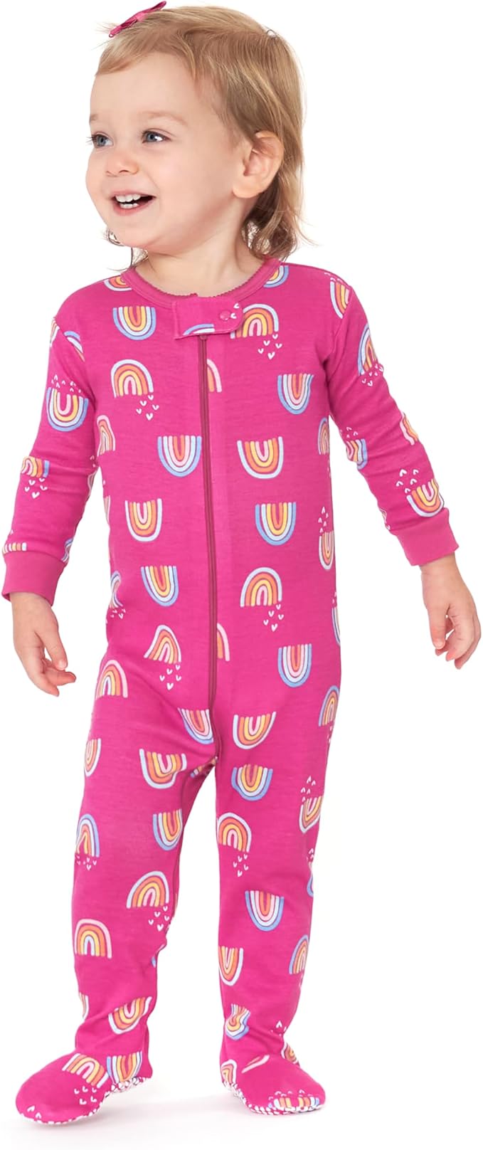 Gerber Baby Girls 2-Pack Footed Pajamas - Image 5