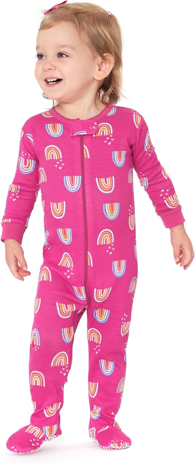 Gerber Baby Girls 2-Pack Footed Pajamas - Image 5